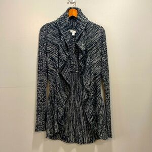 Dress Barn Drape Front Open Cardigan